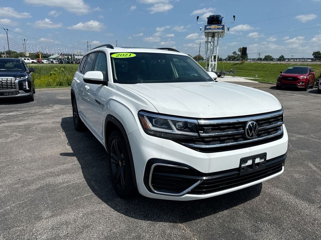 Pre-Owned 2021 Volkswagen Atlas 3.6L V6 SE w/Technology R-Line - photo - 14